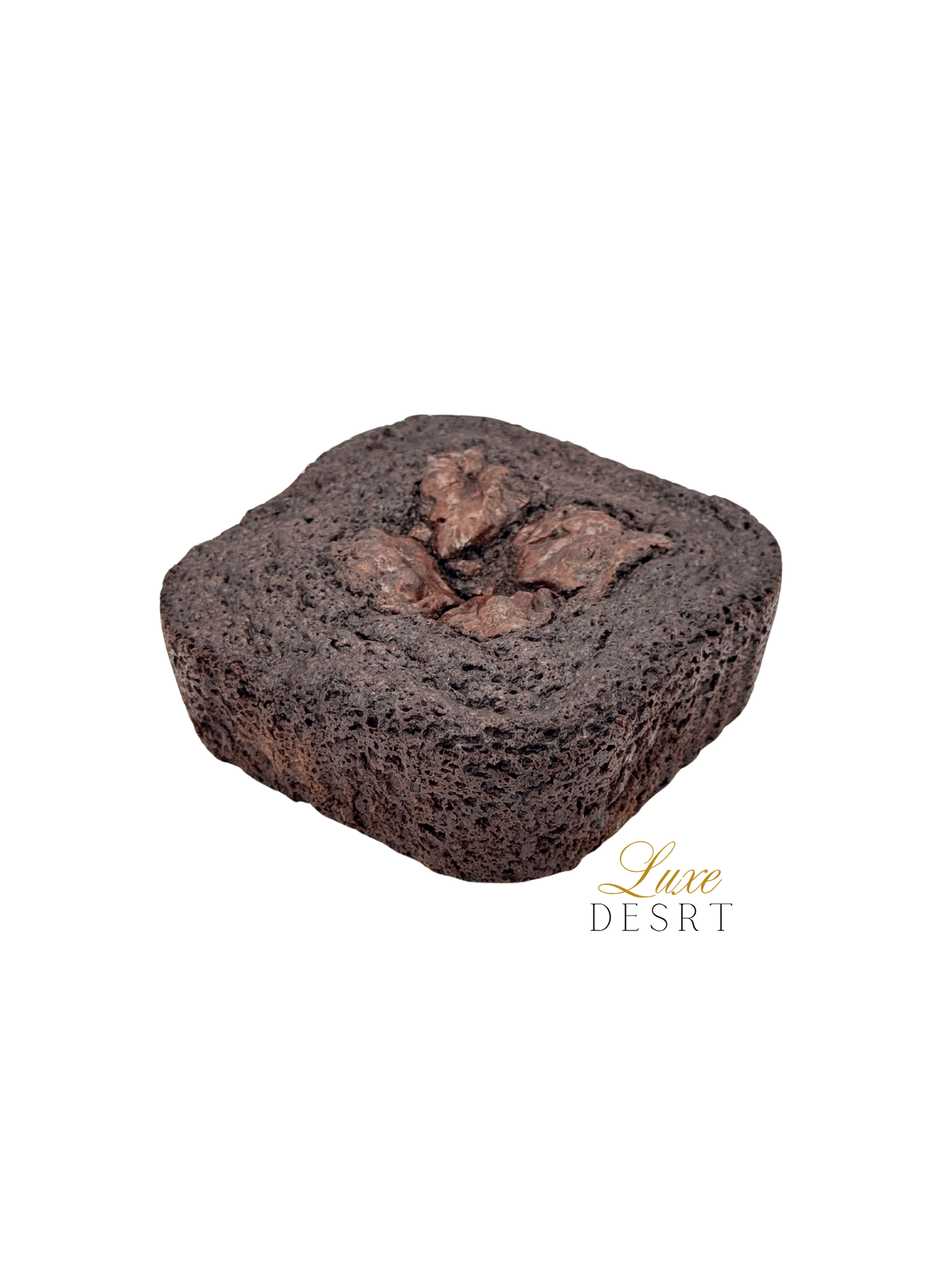 Classic chocolate brownie with fudgy center and crispy edges.